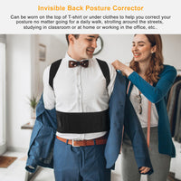 Posture corrector waist band closure detail