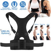 Posture corrector adjustable shoulder straps