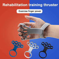 Silicone finger and hand extensor trainer, all colors