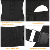 Posture corrector back brace, front and back view